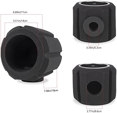 Facmogu Голем Микрофон Поп Филтер Штит За Микрофон Штанд, Микрофон Пена Екран Поп Филтер, Звук Апсорпција Пена Шофершајбната Микрофон Покрие Вокал Поп Штит за Внатреш?