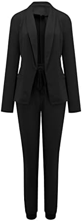 Блејзери за жени модна обична професионална надворешна облека Отворена предна кардиганска јакна 2023 Моден блејзер