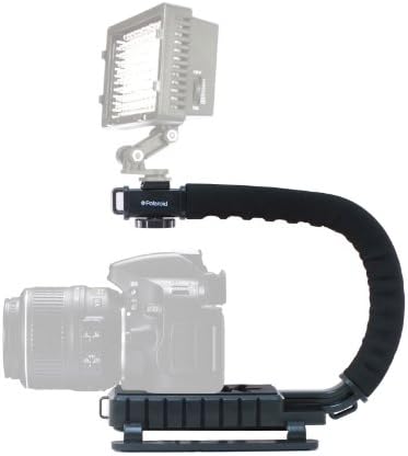 Polaroid Sure-Grip Professional Camera / Action Camcorder Action Stablizing Mount Mount за Nikon 1 J1, J2, J3, V1, V2, V3, S1, D40, D40X,