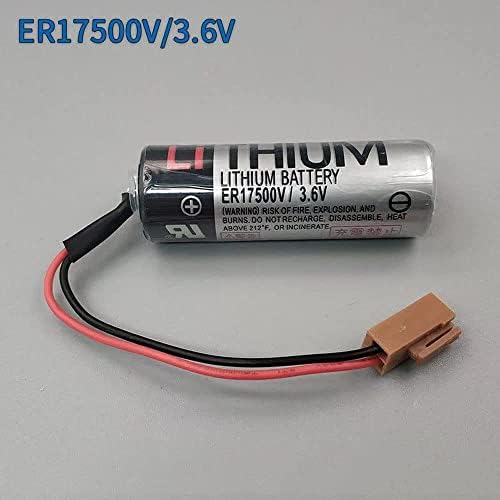 ER17500V/3.6 V 2700MAH Литиумски Батерии Што Не Се Полнат Цпу Резервна Батерија Со Кафеав Приклучок
