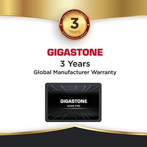 Gigastone Игра Pro 2tb SSD SATA III 6Gb/s. 3D NAND 2.5 Внатрешна Цврста Состојба Диск, Прочитајте ДО 540MB/s. Компатибилен СО PS4, КОМПЈУТЕР, Десктоп и Лаптоп, 2.5 инчен 7mm
