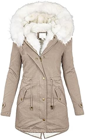 Twgone жени зимски палта модни топол пердув плус големина цврста боја плишани долги ракави лапел имитација на палто