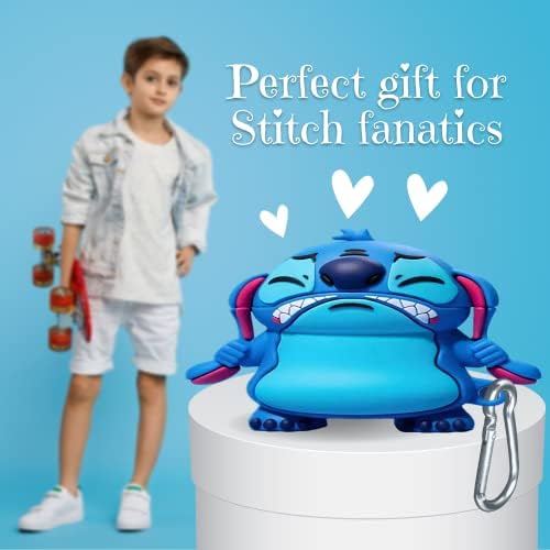 Stitch AirPods Pro Case Soft Silicone ShockProof Cover For Apple AirPods Pro 3D Cute Cartoon Creative Cative Cature Stitch AirPod Case со