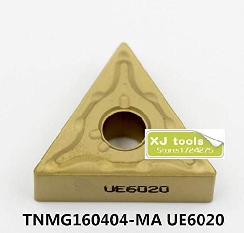 ФИНКОС 10 парчиња TNMG160404-MA UE6020/TNMG160408-MA UE6020 Карбидни Влошки ЗА MTJNR/WTJNR/MTENN, Сечила За Вртење, Совети За