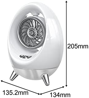 GazeChimp Преносен климатик климатик вентилатор за полнење на вентилаторот за прилагодување на ветерот, кој може да се наполни,
