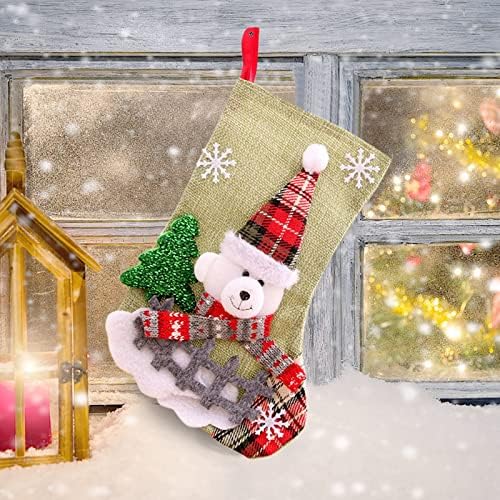 Наладу, Божиќни чорапи, торба за подароци за подароци за подароци за божиќни чорапи Божиќни чорапи Божиќно центар за маса за маса