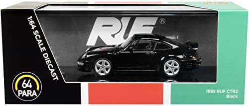 1995 RUF Ctr2 Black 1/64 Diecast Model Car By Paragon Models PA-55373