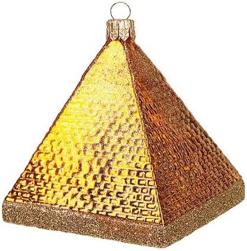 Големата пирамида на Куфу, Гиза Египет Полска стакло Божиќна украс