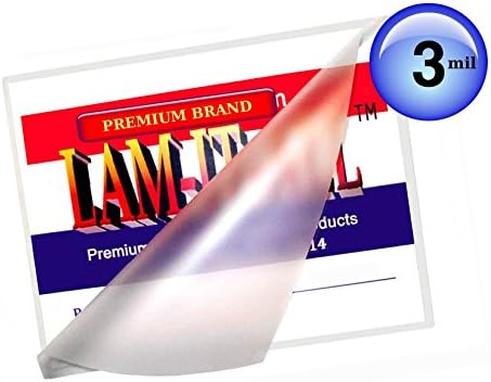 LAM-IT-All-Hot Lamination Cource File Card, 3 мил 3 3,5 x 5,5 инчи, чиста пластична сјајна LIAFC03-5