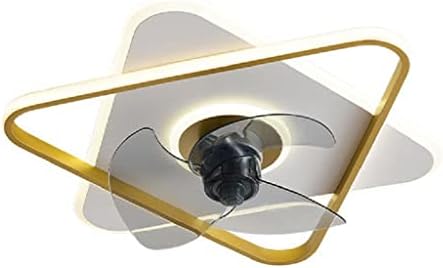 QUESHENG LED Светло И Апликација Далечински Управувач Паметен Невидлив Нем Интегриран Електричен Вентилатор Спална Соба Детска Соба Вентилатор Светилки