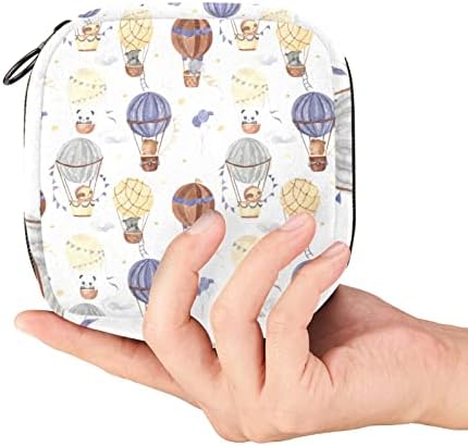 Слатка балон со топол воздух санитарна торба за складирање на салфетки за салфетка, преносен период торбички торбички за период менструален
