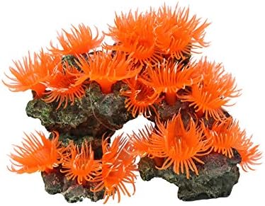 Vitality Sh310 Faux Coral Aquarium украсување украс, портокал