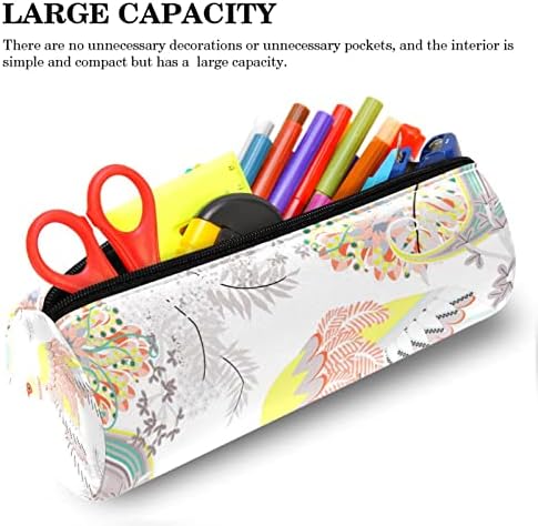 Кутија со моливи на геерот, торбичка за моливи, торба со моливи, естетска торбичка за молив, рачно насликана птичји цветни уметности
