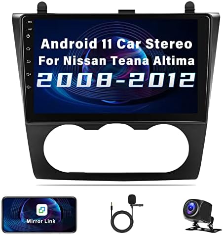 2+32G Android 11 Автомобил Стерео За Nissan Teana Altima 2008-2012 со iOS/Android Огледало Линк, 9 инчен HD Екран На Допир Автомобил Радио Со WiFi, GPS Навигација, Bluetooth FM/RDS Радио, SWC, Двојна USB+Резер?