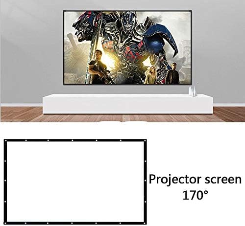 XXXDXDP преклопување 16: 9 Проектор 60 72 84 100 120 150 инчи бел проекција екран на екранот за екранот на проекторот ТВ домашен аудио-визуелен
