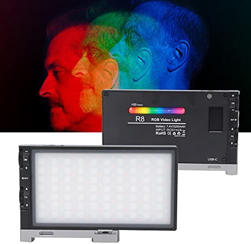 R8 Преносно LED Светло ЗА Снимање RGB Пополнете Светло За Фотографирање Во Живо Студио Светла За Снимање Видео Осветлување