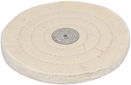 Aexit 6-инчни 50 абразивни тркала и дискови Плити 4мм Дија дупка тркалезна форма Полиција за полирање на крпа за крпала тркала бело