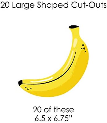 Голема Точка На Среќата Ајде Да Одиме Банани-Тропска Забава САМ Украси-Штипка За Облека Банер За Венци - 44 Парчиња