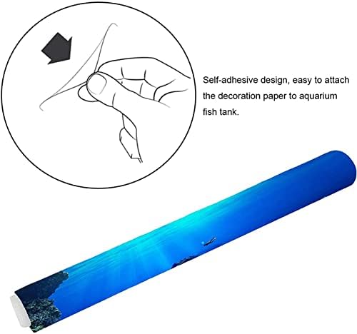 Хиато Аквариум Постер, Длабоко Море Бродолом Риба Резервоар Позадина Декорација 3Д Пвц Самолепливи Риба Резервоарот Позадина Налепница