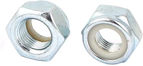 X-Gree M12x1.25mm цинк позлатени ореви за заклучување сребро тон 20 парчиња (M12x1.25mm Tuercas Hexagonales de Zinc Playeadas tono