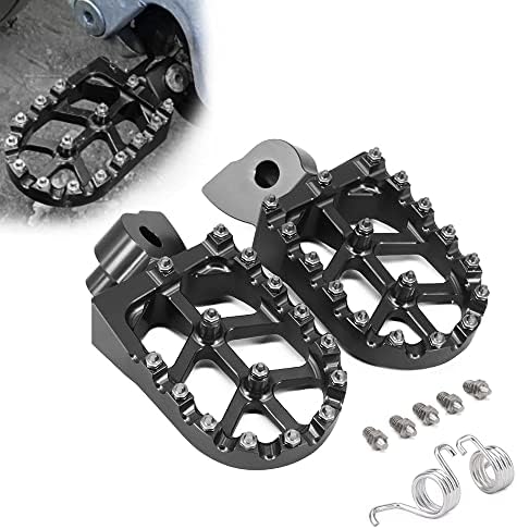 JFG Racing Dirt Bike Foot Pegs, CNC Rest Pedal Footpegs за YZ65 18-23/YZ85 02-23/YZ125 97-23/YZ250 98-23/YZ250F WR250F 01-23/YZ450F WR450F