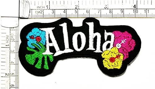 Кленплус Алоха Шие Железо На Извезени Закрпи Цртани Острови На Хаваи Налепници Занаетчиски Проекти Додаток Шиење САМ Амблем Облека