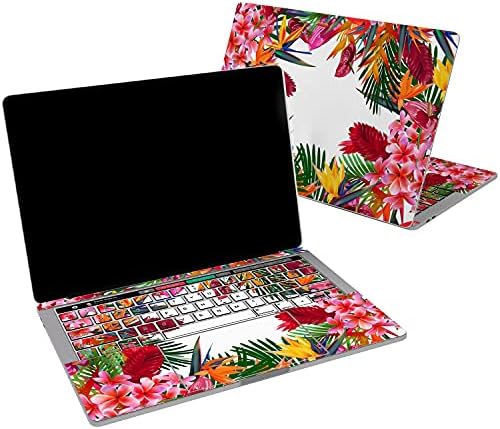 Cavka vinyl Decal Skin компатибилна за MacBook Pro 16 M1 Pro 14 2021 Air 13 M2 2022 Retina 2015 Mac 11 Mac 12 обоени жолти цвеќиња Лаптоп