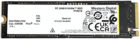 Western Digital SSD 2TB PC SN810 SDCPNRZ-2T00 PCIE 4.0 NVME M.2 2280 SOLID STETION DRIVE за PS5 Dell HP Lenovo Laptop Desktop Ultrabook