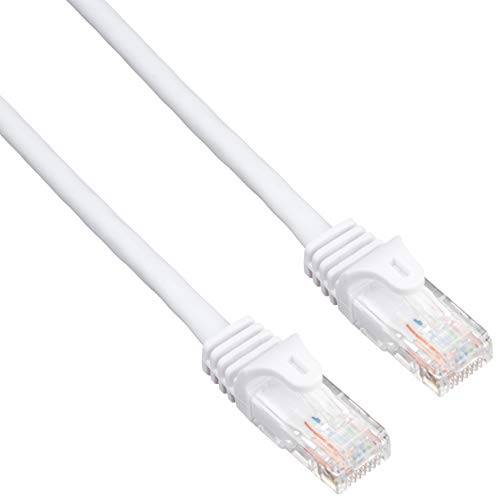 StarTech.com 10м Бел Кабел За Лепенка Cat5e Со Конектори RJ45 БЕЗ Пречки - Долг Етернет Кабел - 10 м Мачка 5е ВРВ Кабел