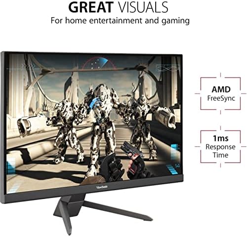 ViewSonic VX2267-MHD 22 Инчен 1080p Gaming Монитор со 75Hz, 1ms, Ултра Тенки Рамки, FreeSync, Нега На Очите, HDMI, VGA и DP