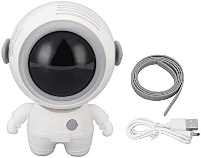 Lamppe Mini USB вентилатор, симпатичен астронаутски изглед Рачен вентилатор, 3,8 x 2,7 x 3 Во мал вентилатор без безобразен, вентилатор со