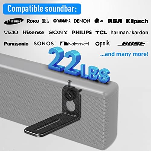 Монтажа Навалување Тв Ѕид Монтирање за 26-55 Инчен Телевизори &засилувач; Универзална Звук Бар Монтирање Пакет