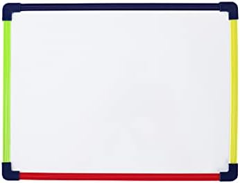 Табла за суво бришење, магнетна табла 2-еднострана 9 x 12 инчи со обоена рамка, мрежен преден празен грб