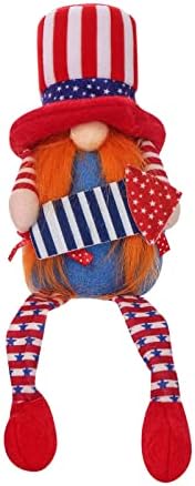 Мал украс Ден на ветерани Ден на американска кукла Патриотска гном декорација Гоблин ден безжичен приврзок подарок независност