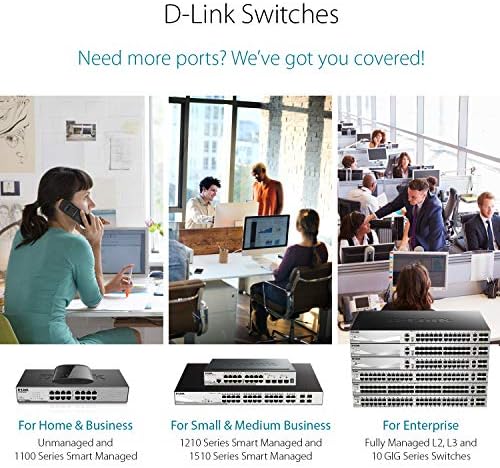 D-Link 8-Port Брза прекинувач за десктоп Етернет