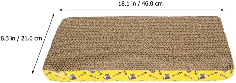 Ipetboom Мачка Гребење Рампа Мачка Гребење Одбор 2 Парчиња 44, 5x21x4cm Мачка Гребење Картон Мачка Играчки За Внатрешни Мачки Мачка Гребење