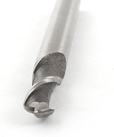 AEXIT RADIUS 4,5 mm рутер битови 2 флејта спирален жлеб од 100мм должина HSS секач топка нос Третман и парчиња за завртки за завршување на мелницата