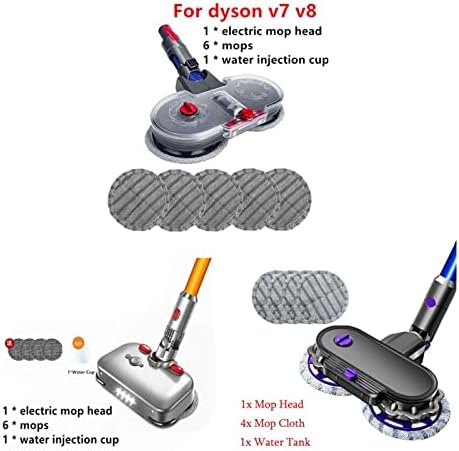 Додатоци за правосмукалка Bacion Vacuum, компатибилни со замена на електрична глава за моп за Dyson V8 V7 безжичен вакуум за чистење на