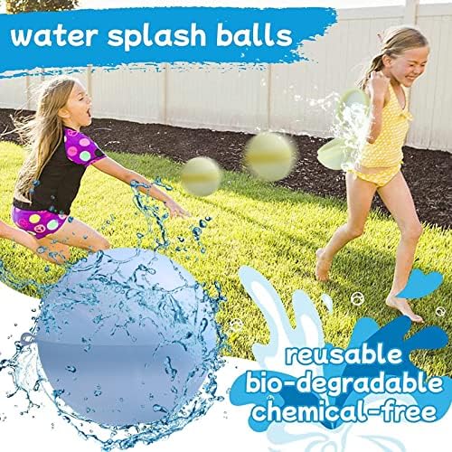 Балони за вода што може да се употреби на отворено активности, 8 пакувања со силиконски балони за вода самото запечатување брзо пополнување, еднократно водни топки