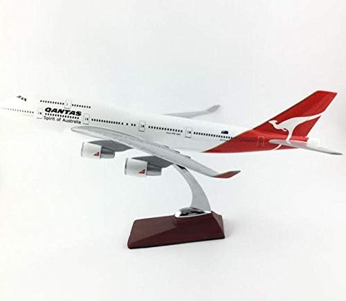 Боинг 747-400 QantasB747 47cm Авионски модел на авион со тркала со светла