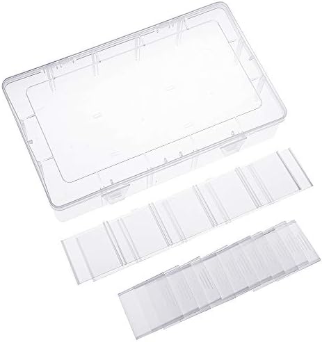 SGHUO 2 пакет 15 Girds Clear Plastic Organizer Cox Storage за Washi Take Shakle Box Box Sciverty Organizer, контејнер со прилагодливи