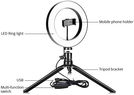 LIUYUNQI Новина USB Dimmable LED Selfie Прстен Светлина Мобилен Телефон Фотографија Осветлување со Статив За Шминка Видео Во Живо Студио