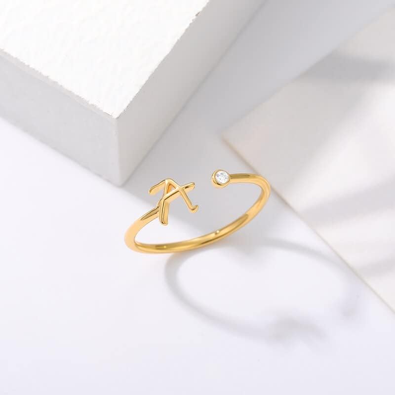 Деве среќа срце ringsвони за жени злато бел шарм циркон срце најдобар пријател срцев додаток за накит -169744