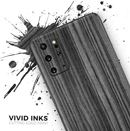 Дизајн Скинц темна абонија заштитени заштитени винил декларална обвивка на кожата компатибилен со Samsung Galaxy S20