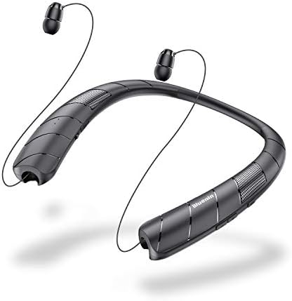 Bluetooth Слушалки Звучник 2 во 1, Вратот Bluetooth Слушалки Што Се Повлекуваат Слушалки Со Вградена Tf Картичка, Безжични Слушалки За Носење Отпорни На Пот Слушалки Со Микроф