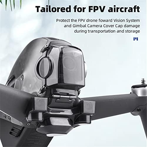 Интегрирано покритие за леќи за леќи за DJI FPV комбо-леќи капа Gimbal Camera Fixed Case Case RC Quadcopter Drone додатоци