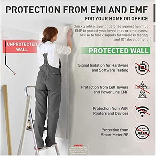 DMWMD Емф Заштита&засилувач; Заштитен Материјал, Анти-Зрачење Самолепливи Позадина, Еми Изолација, WiFi И Мобилен Сигнал Блокирање,