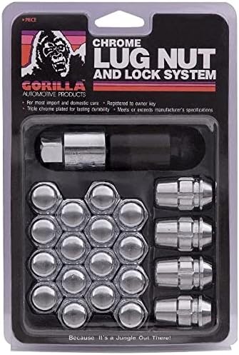 Gorilla Automotive 71743 Acorn Chrome lug Nut and Block System