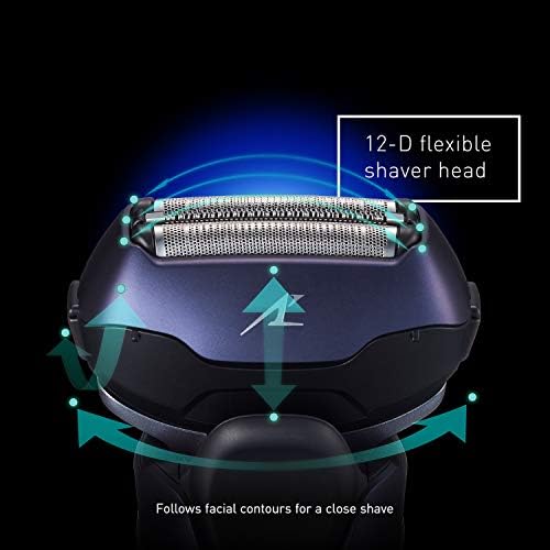 Електричен брич на Panasonic Arc3 за мажи со скокачки тример, влажно суво 3-ловечки електричен бричење со интелигентен сензор за бричење