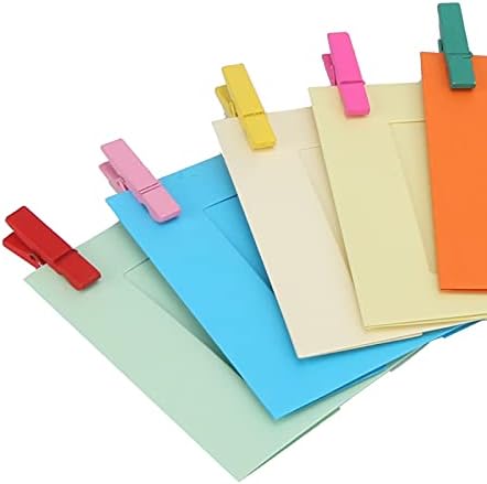 Nally 10 PCS хартија со фото рамки со внатрешна рамка од 1,8 x 2,4 инчи, 10 бои wallид што висат хартиени рамки поставени со 10 дрвени